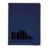 Leatherette Blue & Black Padfolio | Custom Laser Engraved Executive Folder