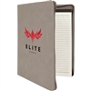 Leatherette Gray Zipper Padfolio | Executive Promotional Padfolio