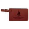 Rose Leatherette Luggage Tag | Custom Laser Engraved | UV Printed