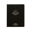 Black/Silver Leatherette Padfolio | Custom Engraved Corporate Gift