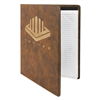 Leatherette Rustic/Gold Padfolio | Executive Promotional Portfolio