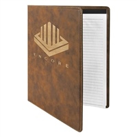 Leatherette Rustic/Gold Padfolio | Executive Promotional Portfolio