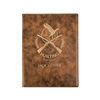 Rustic/Gold Leatherette Padfolio | Custom Engraved Corporate Gift