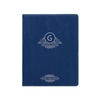 Blue/Silver Leatherette Padfolio | Custom Engraved Corporate Gift
