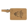 Bamboo Leatherette Luggage Tag | Custom Laser Engraved | UV Printed