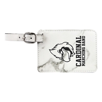 Marble Leatherette Luggage Tag | Custom Laser Engraved | UV Printed