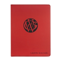 Leatherette Red Padfolio | Executive Promotional Padfolio