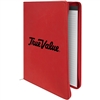 Leatherette Red Zipper Padfolio | Executive Promotional Padfolio