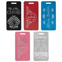 Aluminum Luggage Tag | Custom Laser Engraved | UV Printed Travel Tag