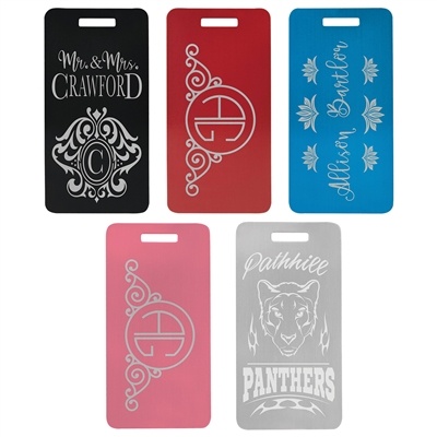 Aluminum Luggage Tag | Custom Laser Engraved | UV Printed Travel Tag