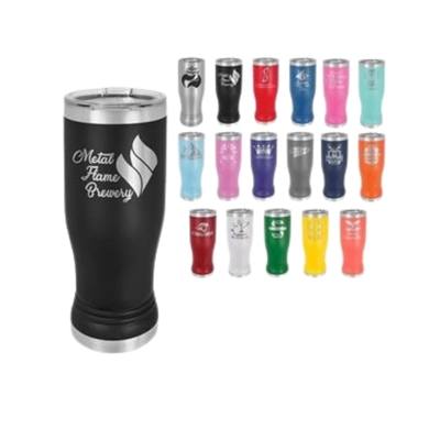 Polar Camel 14 Oz. Stemless Wine Glass | Custom Laser Engraved | Insulated Pilsner Tumbler