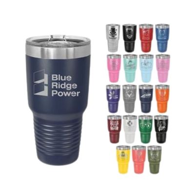 30 Oz Polar Camel Stainless Steel Tumbler with Sliding Lid | Laser Engraved | Keeps Drinks Cold or Hot