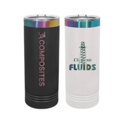 Polar Camel 22oz Prism Skinny Tumbler w/ Sliding Lid | Laser Engraved | Insulated | Customizable for Promotions