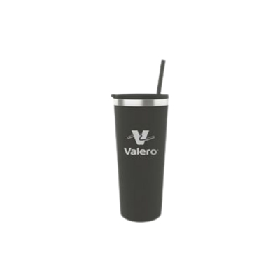Maars 22 Oz. Black Roadie Tumbler | Custom Laser Engraved | Insulated Travel Mug with Straw