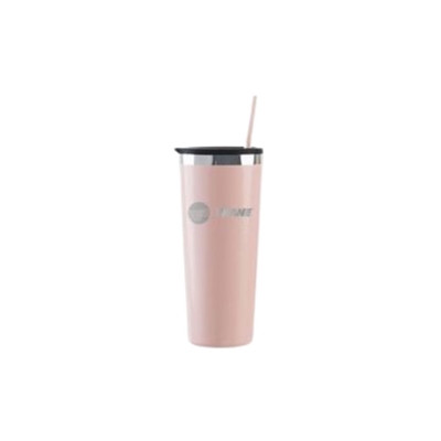 Maars 22 Oz. Glitter Blush Roadie Tumbler | Custom Laser Engraved | Insulated Travel Mug with Straw