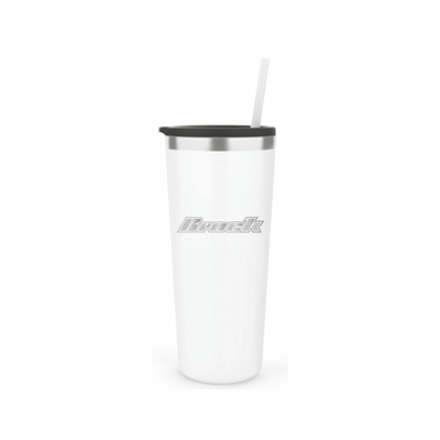 Maars 22 Oz. White Roadie Tumbler | Custom Laser Engraved | Insulated Travel Mug with Straw