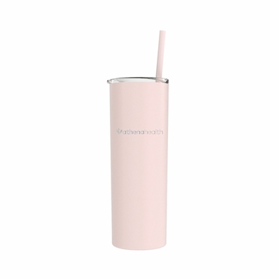 Maars 22 Oz. Blush Skinny Steel Tumbler | Custom Laser Engraved | Insulated Travel Mug with Straw