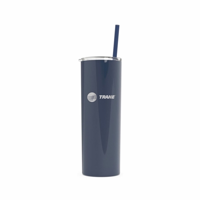 Maars 20 Oz. Midnight Skinny Steel Tumbler | Custom Laser Engraved | Insulated Travel Mug with Straw