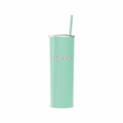 Maars 20 Oz. Mint Skinny Steel Tumbler | Custom Laser Engraved | Insulated Travel Mug with Straw