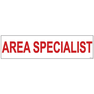 AREA SPECIALIST 6" x 24"  Sign Rider