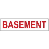 BASEMENT 6" x 24"  Sign Rider