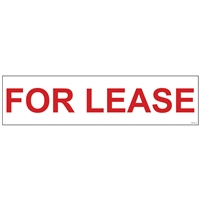 FOR LEASE 6" x 24"  Sign Rider