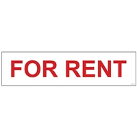 FOR RENT 6" x 24"  Sign Rider