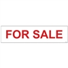 FOR SALE RED LETTERS 6" x 24"  Sign Rider