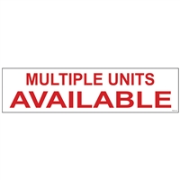 MULTIPLE UNITS AVAILABLE  6" x 24"  Sign Rider
