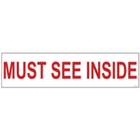 MUST SEE INSIDE 6" x 24"  Sign Rider