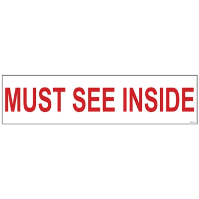 MUST SEE INSIDE 6" x 24"  Sign Rider