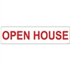 OPEN HOUSE 6" x 24"  Sign Rider