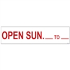 OPEN SUN _TO_ 6" x 24"  Sign Rider