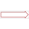 RED ARROW OUTLINE 6" x 24"  Sign Rider