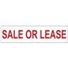 SALE OR LEASE 6" x 24"  Sign Rider
