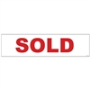 SOLD RED LETTERS 6" x 24"  Sign Rider