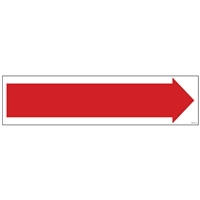 SOLID RED ARROW 6" x 24"  Sign Rider