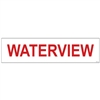 WATERVIEW 6" x 24"  Sign Rider