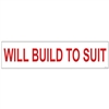 WILL BUILD TO SUIT 6" x 24"  Sign Rider