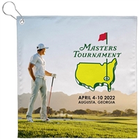 12x12 Dye-Sublimated Golf Towel with Metal Grommet