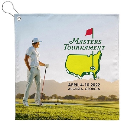 12x12 Dye-Sublimated Golf Towel with Metal Grommet