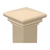 Decorative Federation Post Cap for 4x4 PVC Sign Posts - Tan Khaki
