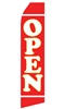 Econo 14 Foot Feather Flag - OPEN in Red