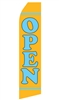 Econo 14 Foot Feather Flag - OPEN in Yellow