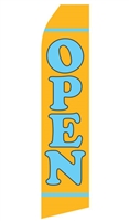 Econo 14 Foot Feather Flag - OPEN in Yellow