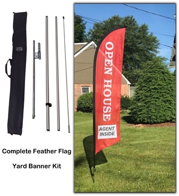 Open House Agent Inside Feather Flag