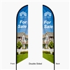Custom Angled Feather Flag 10.5 Foot - Double Sided