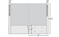 1 Color Legal Size Presentation Folders