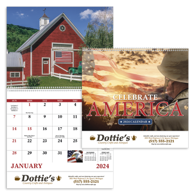 Celebrate America Full Size Calendar