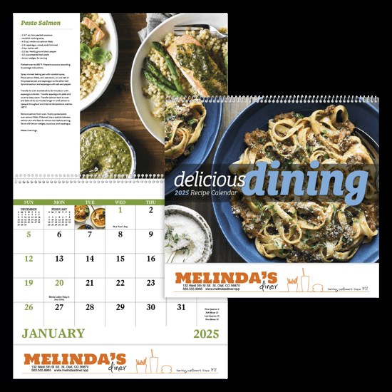 Delicious Dining Full Size Calendar